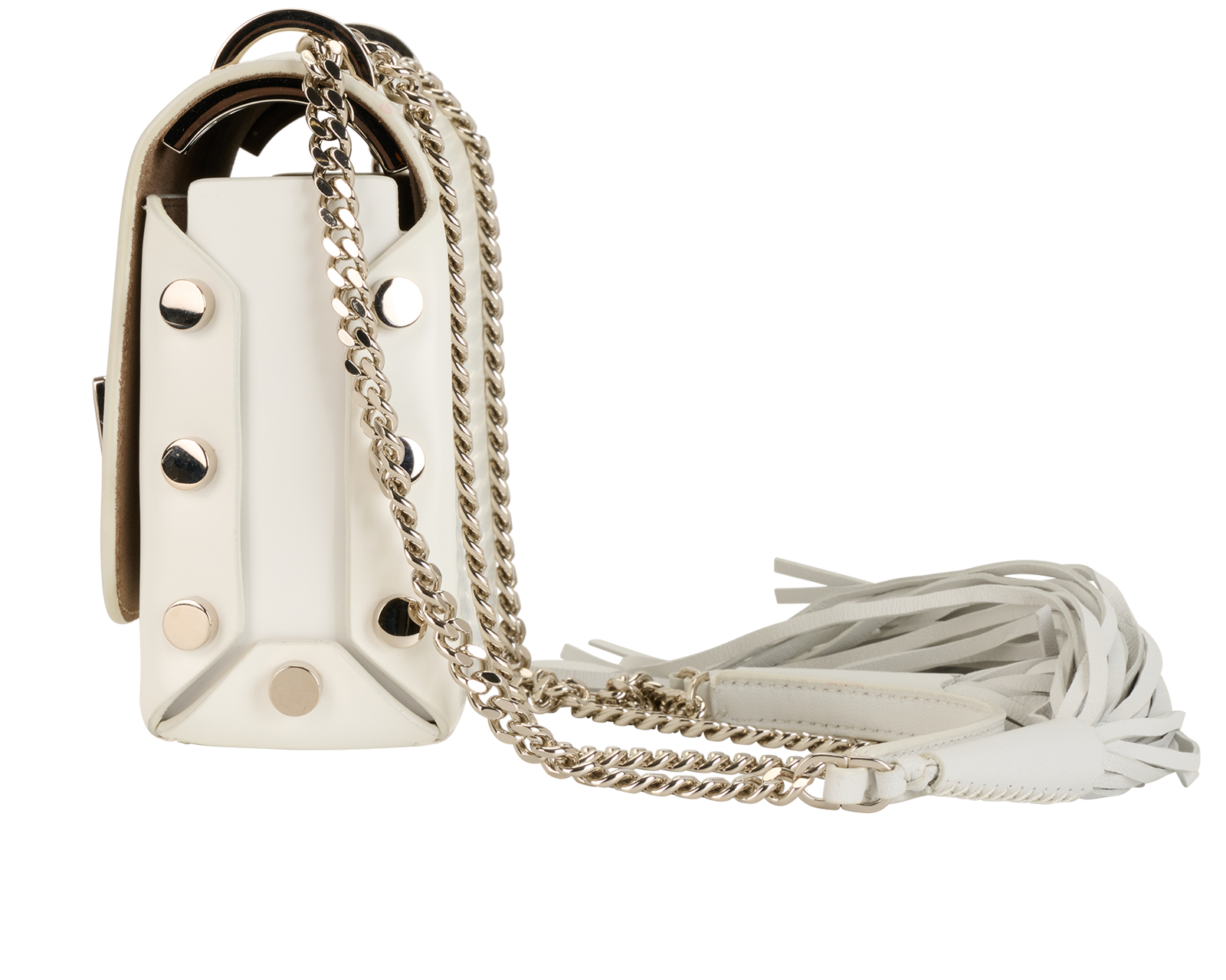 Lockett Petite, &pound;450, Handbags, White, Leather, Bottom view